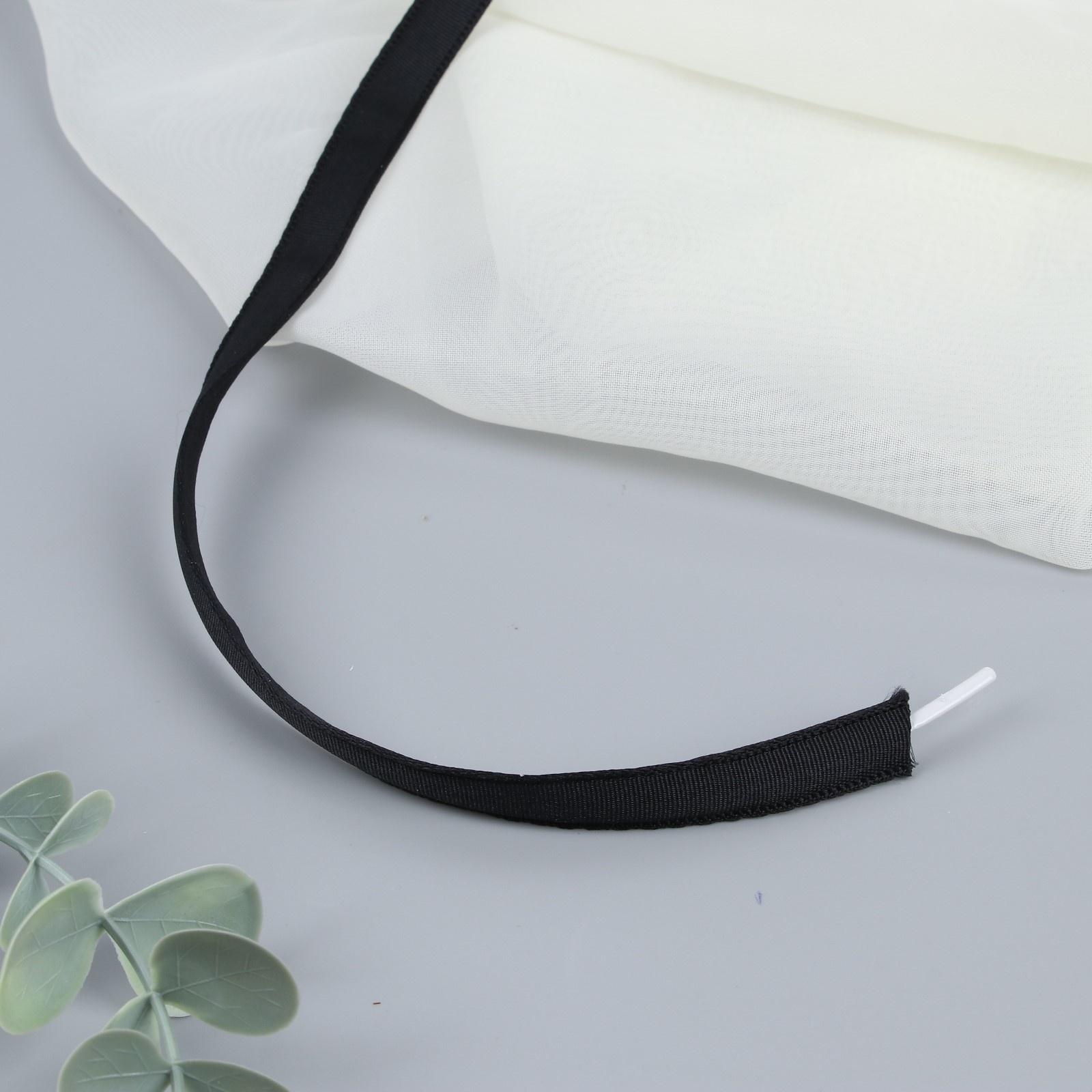 Лента тоннельная, двухстрочная, 10 мм, 50 ± 1 м, цвет чёрный