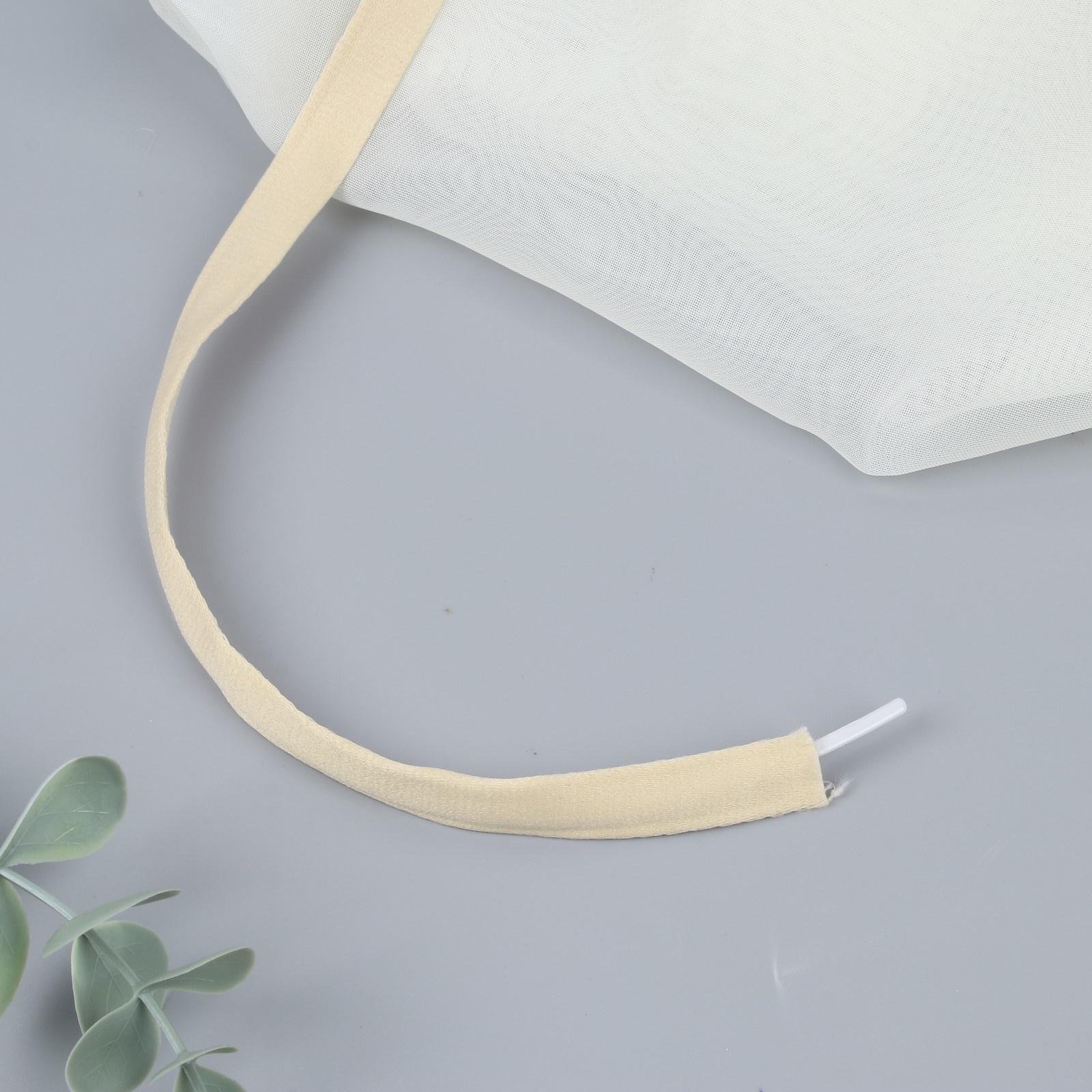 Лента тоннельная, двухстрочная, 10 мм, 50 ± 1 м, цвет бежевый