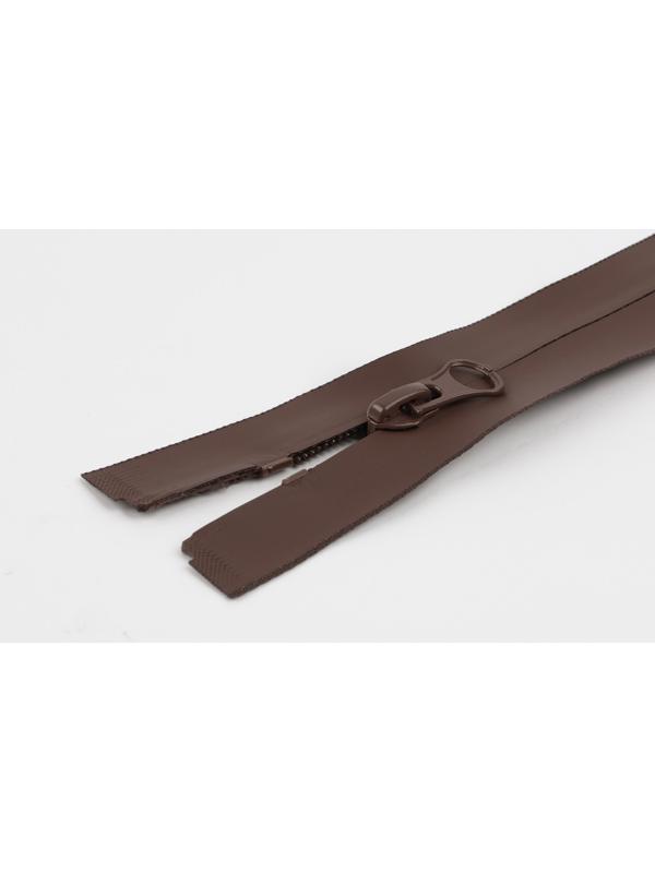 Молния «Спираль», №7, разъёмная, водонепроницаемая, замок автомат, 50 см, цвет коричневый