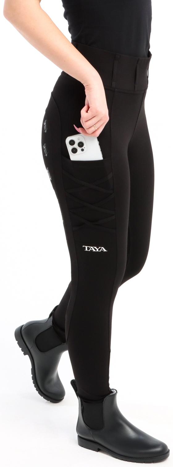 Бриджи для верховой езды TL1, цвет черный, размер 34