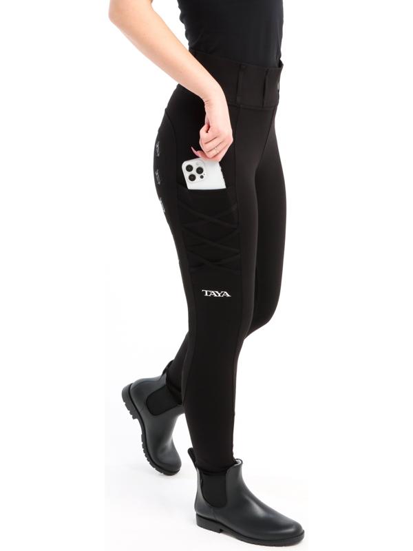 Бриджи для верховой езды TL1, цвет черный, размер 34
