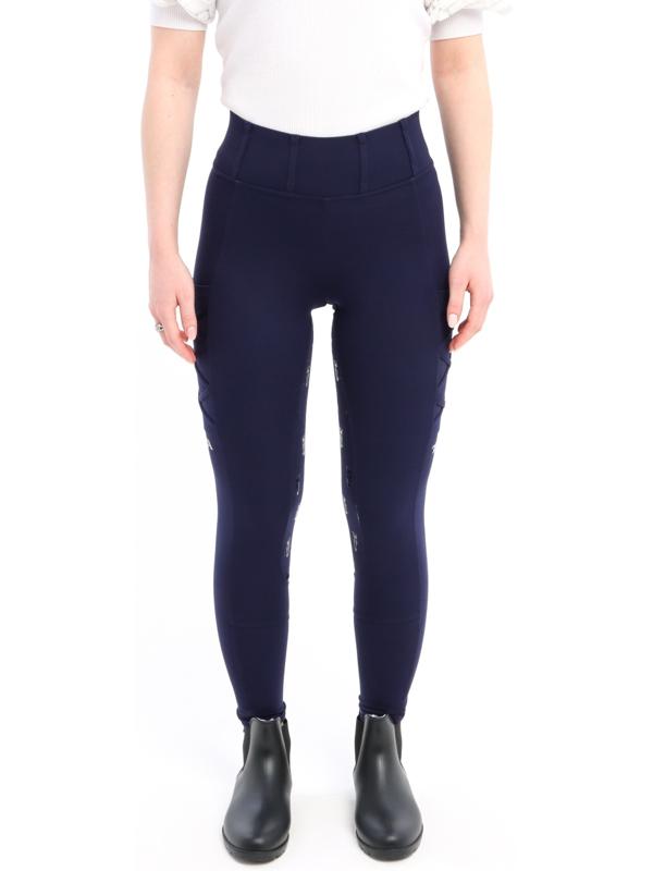 Бриджи для верховой езды TL1, цвет темно-синий, размер 38