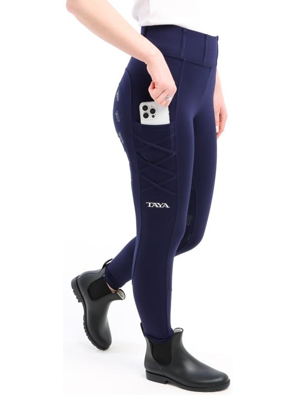 Бриджи для верховой езды TL1, цвет темно-синий, размер 38