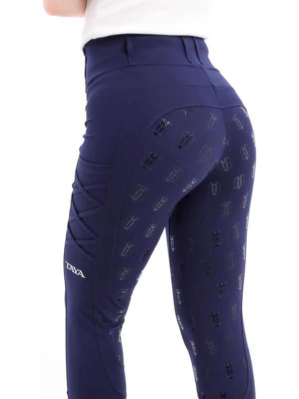 Бриджи для верховой езды TL1, цвет темно-синий, размер 38