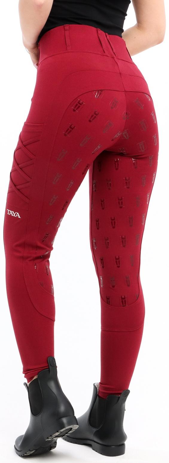 Бриджи для верховой езды TL1, цвет бордовый, размер 34