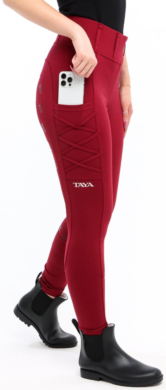 Бриджи для верховой езды TL1, цвет бордовый, размер 36