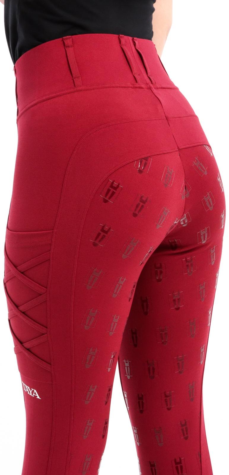 Бриджи для верховой езды TL1, цвет бордовый, размер 38