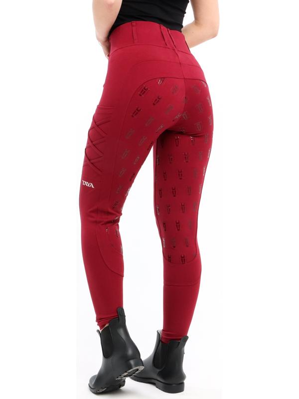 Бриджи для верховой езды TL1, цвет бордовый, размер 38