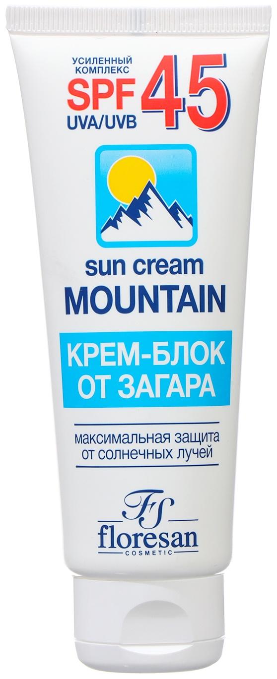 Крем блок от загара SPF 45 Floresan водостойкий, 60 мл