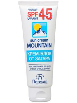 Крем блок от загара SPF 45 Floresan водостойкий, 60 мл