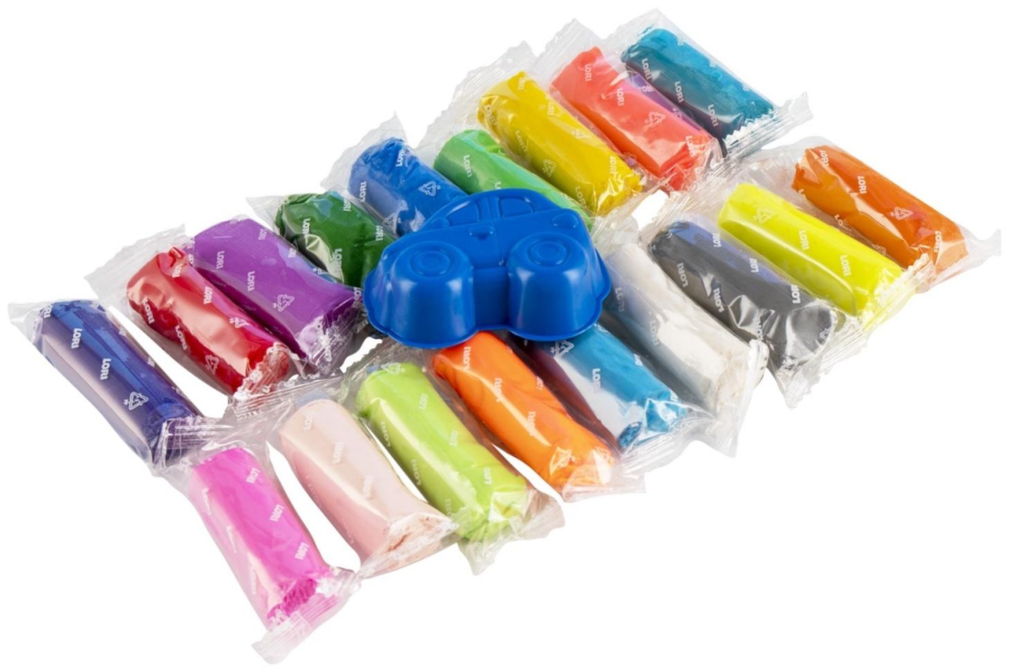 Тесто для лепки «Пластишка», 18 цв. по 24 гр, с формочкой