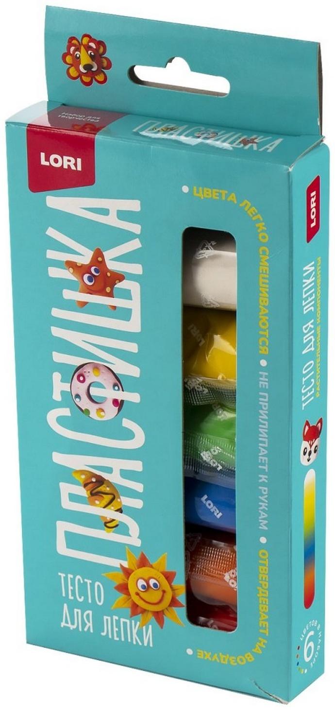 Тесто для лепки «Пластишка», 6 цв. по 30 гр