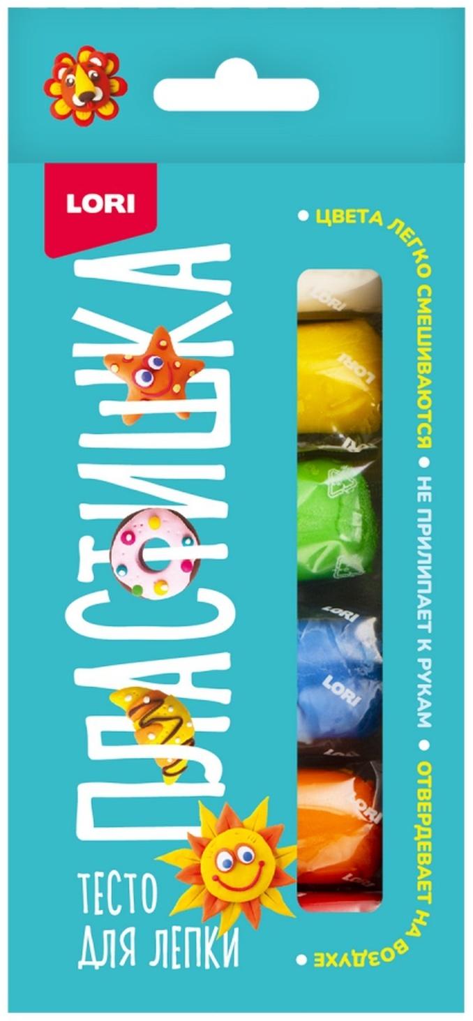 Тесто для лепки «Пластишка», 6 цв. по 30 гр