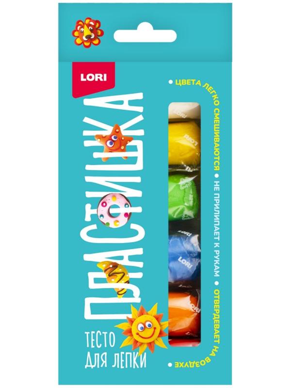 Тесто для лепки «Пластишка», 6 цв. по 30 гр