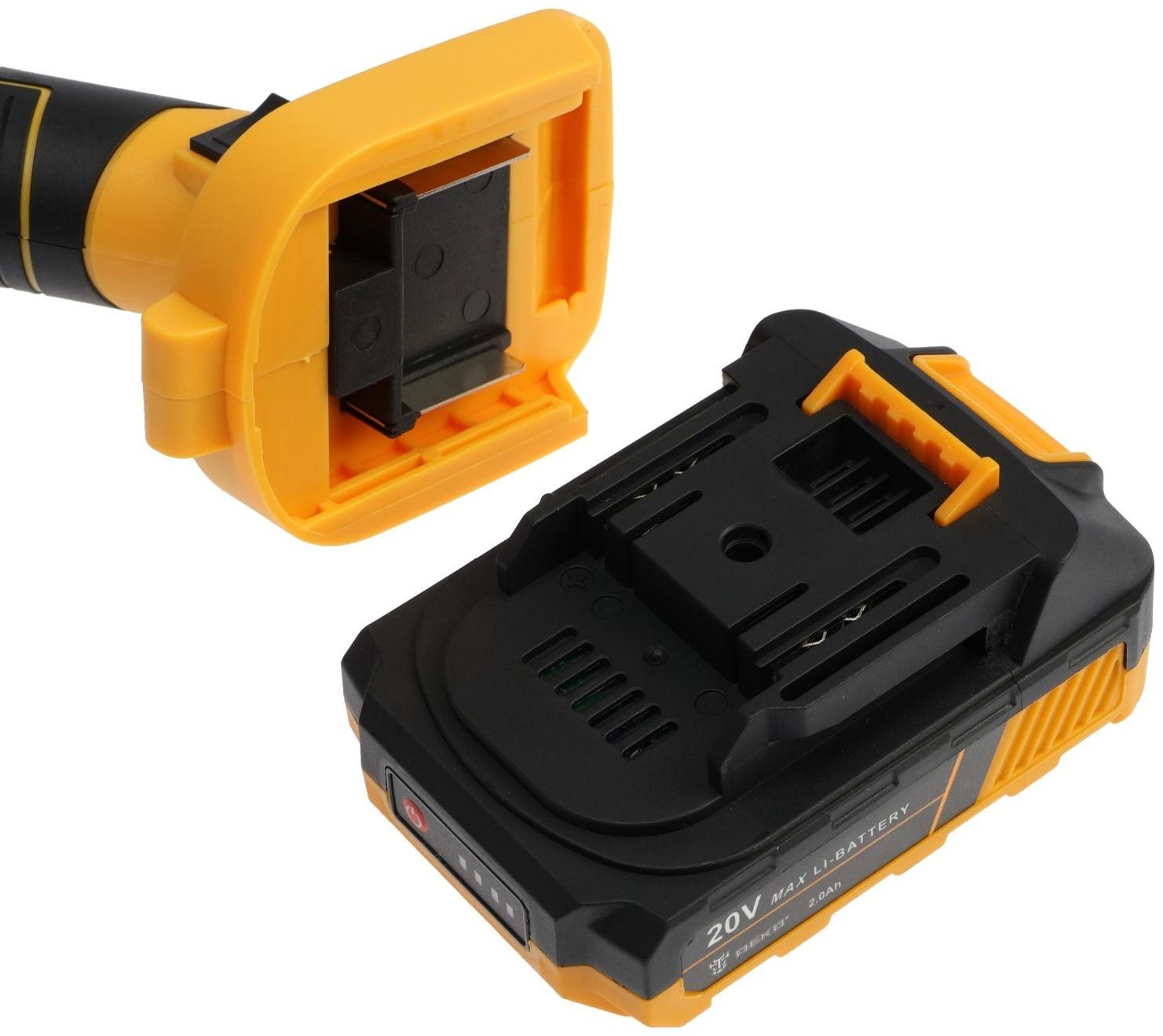 Виброприсоска аккумуляторная для укладки плитки DEKO DKTT20, 20 В, 2x2 Ач, в кейсе