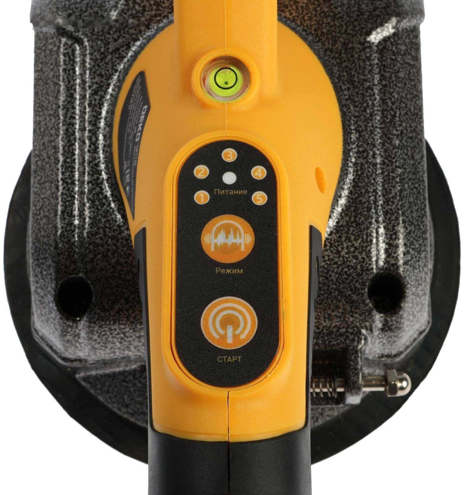 Виброприсоска аккумуляторная для укладки плитки DEKO DKTT20, 20 В, 2x2 Ач, в кейсе