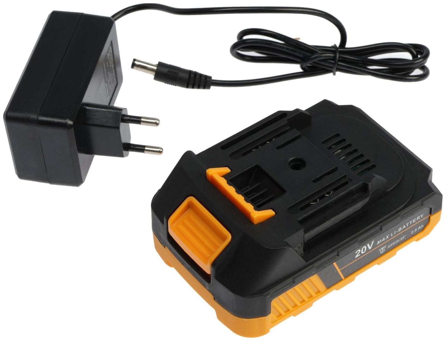 Виброприсоска аккумуляторная для укладки плитки DEKO DKTT20, 20 В, 2x2 Ач, в кейсе