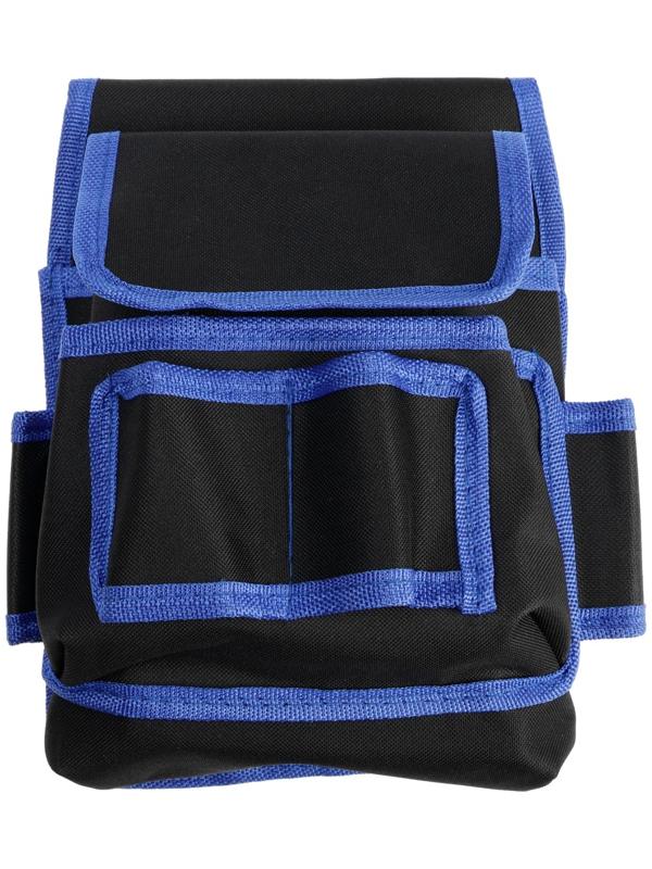 Сумка-пояс для инструментов ТУНДРА, одинарная, 2 кармана, 4 петли