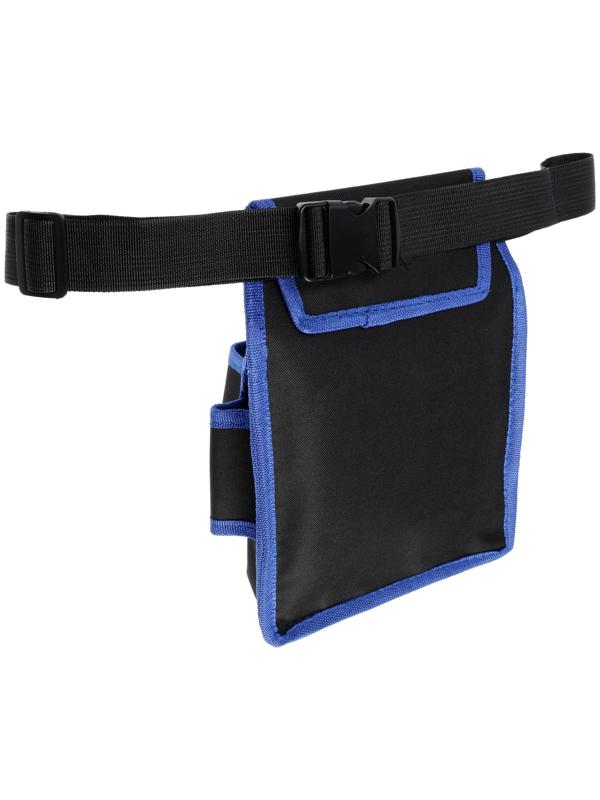 Сумка-пояс для инструментов ТУНДРА, одинарная, 2 кармана. 5 петлей