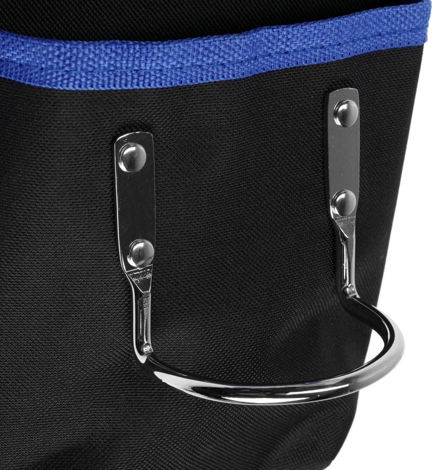 Сумка-пояс ТУНДРА, одинарная, держатель для молотка, карман