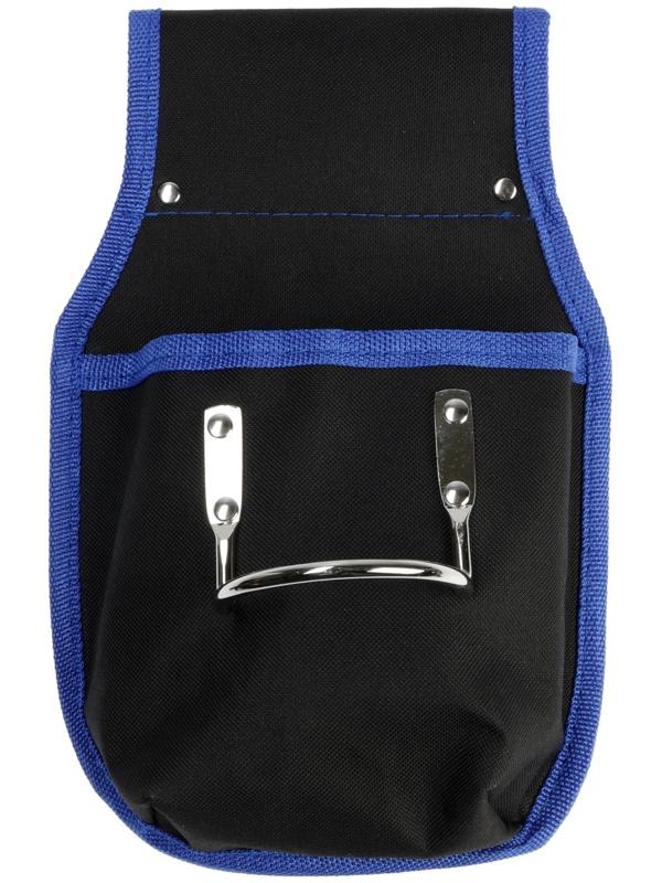 Сумка-пояс ТУНДРА, одинарная, держатель для молотка, карман