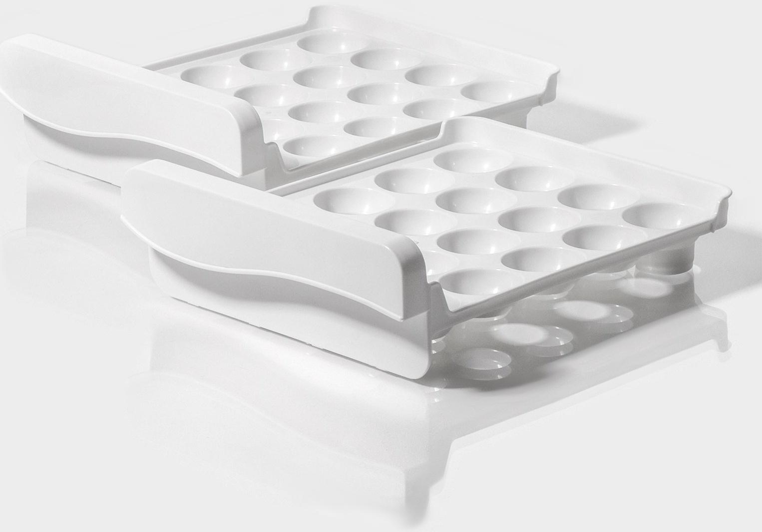 Контейнер для хранения яиц Доляна, 40 ячеек, 27×22×16 см, цвет белый