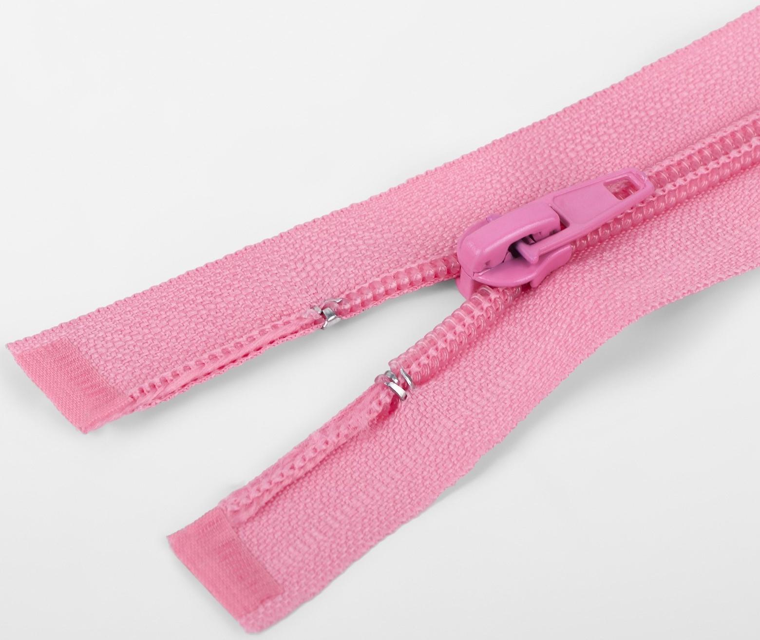 Молния «Спираль», №5, разъёмная, замок автомат, 60 см, цвет пыльная роза