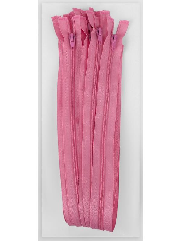 Молния «Спираль», №5, разъёмная, замок автомат, 60 см, цвет пыльная роза