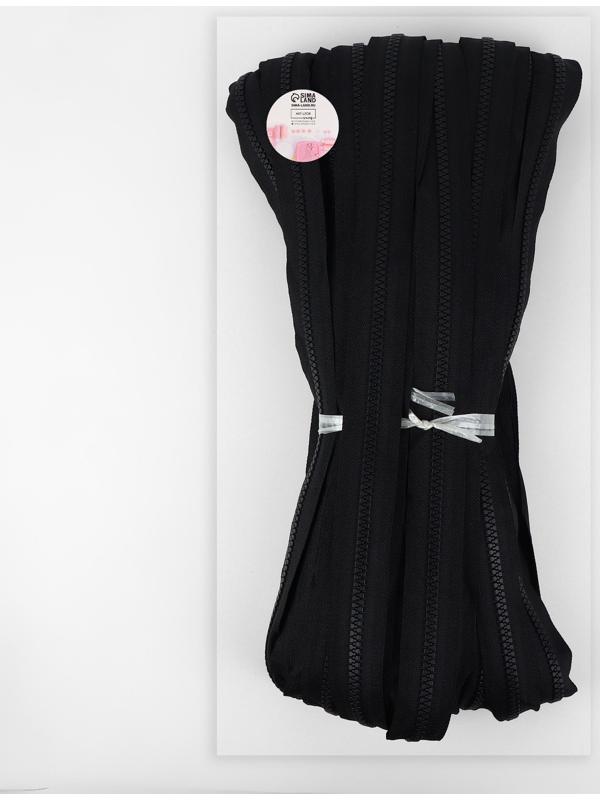 Молния рулонная «Трактор», №8, 50 м, цвет чёрный