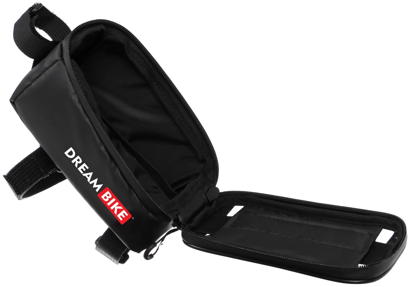 Велосумка Dream Bike на раму, для смартфона, цвет чёрный