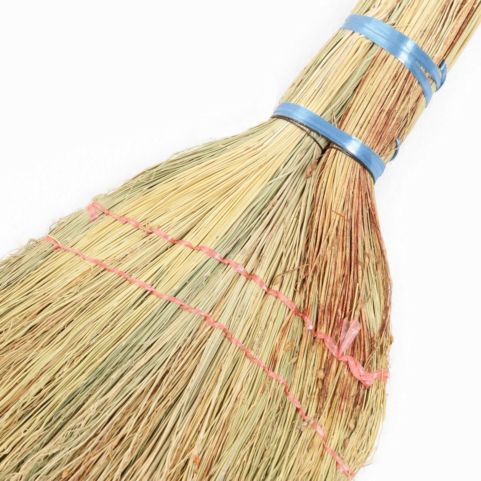 Веник узбекский из сорго 2х-прошивной малый, 55-60 см / 1 шт.