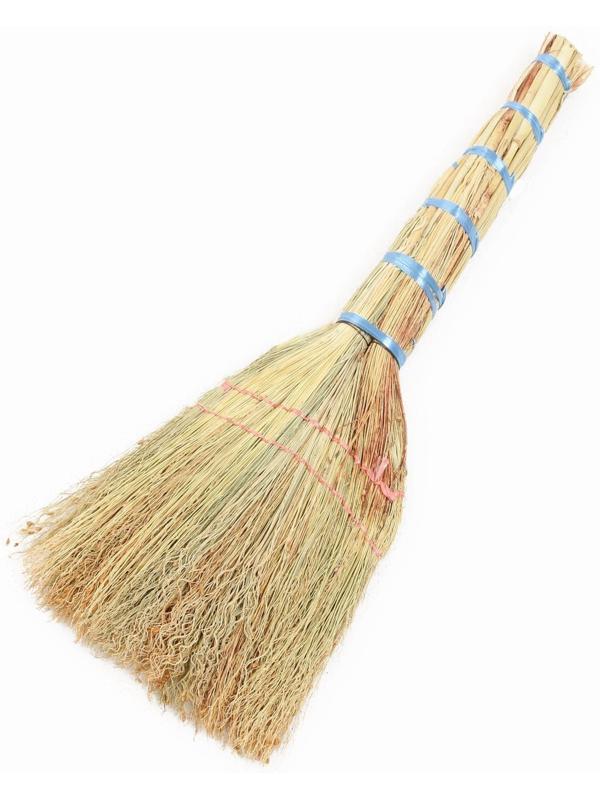 Веник узбекский из сорго 2х-прошивной малый, 55-60 см / 1 шт.