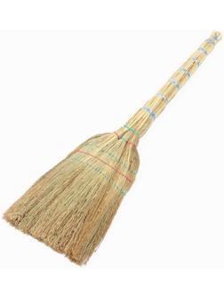 Веник узбекский из сорго 3х-прошивной 3х-лучевой, 87-96 см, (фасовка 50шт.)