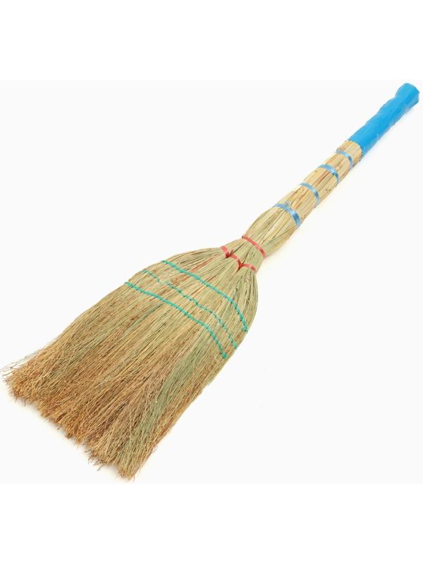 Веник узбекский из сорго 3х-прошивной 3х-лучевой, 87-96 см, (фасовка 50шт.)