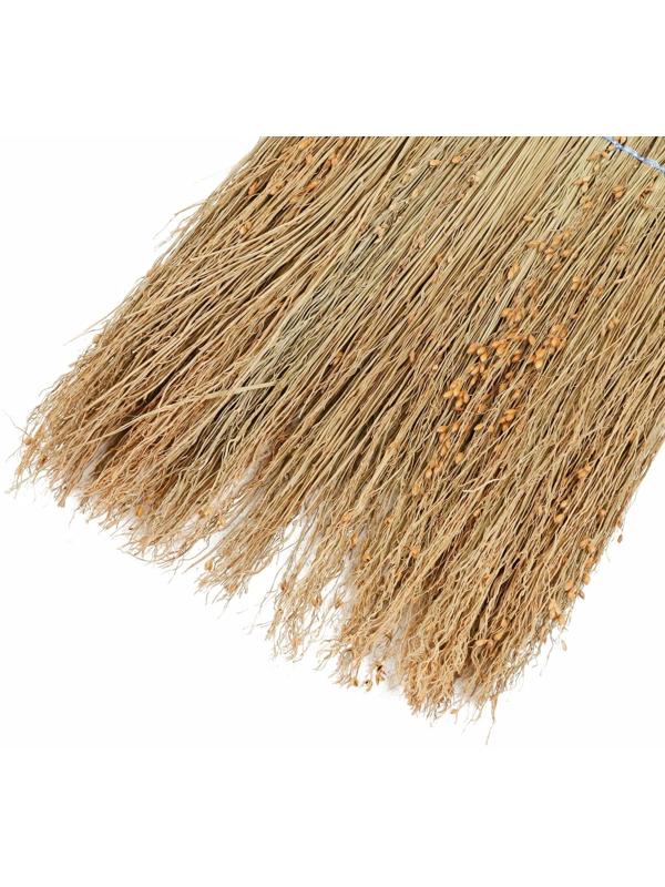 Веник узбекский из сорго СУПЕРЦЕНА 3х-прошивной средний, 81-86 см, (фасовка 50шт.)