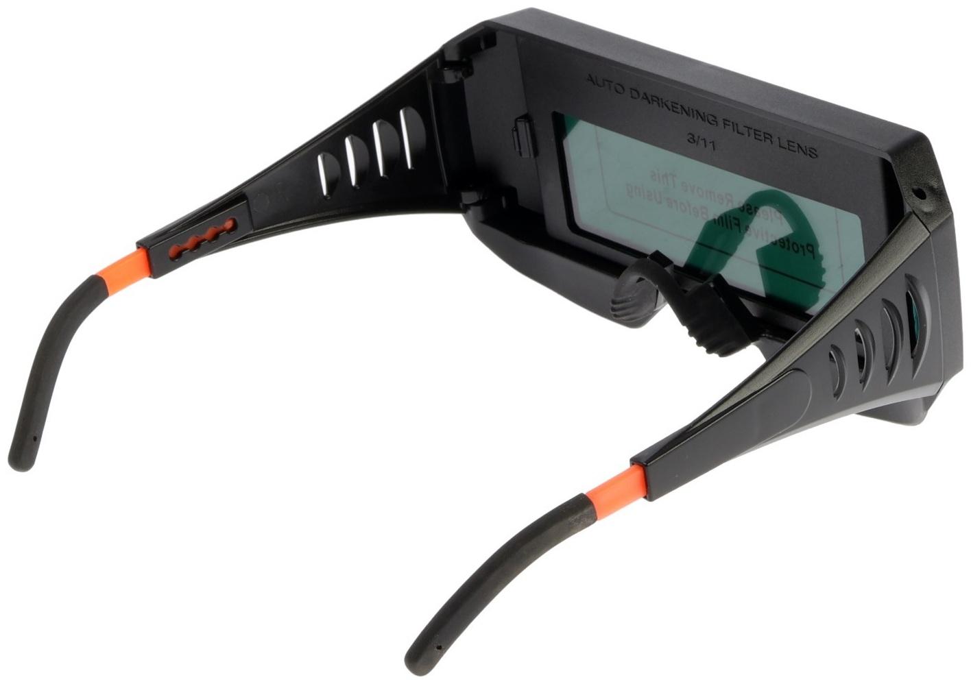 Очки сварщика ТУНДРА, со светофильтром, хамелеон, 89 х 33 мм, DIN 5
