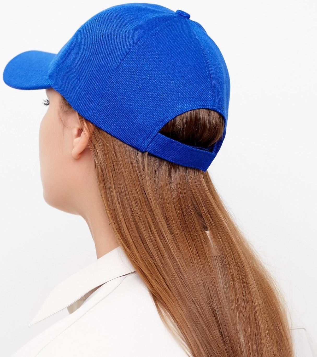 Бейсболка мужская однотонная MINAKU, размер 58, цвет синий