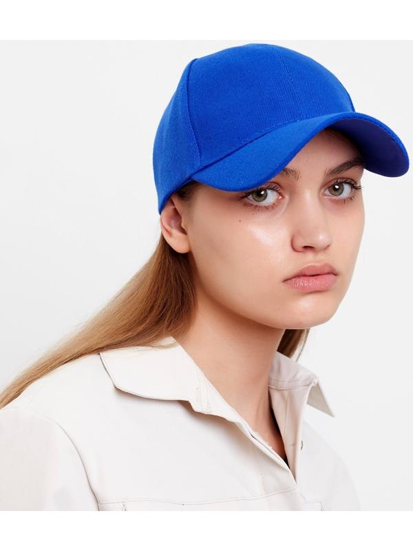 Бейсболка мужская однотонная MINAKU, размер 58, цвет синий