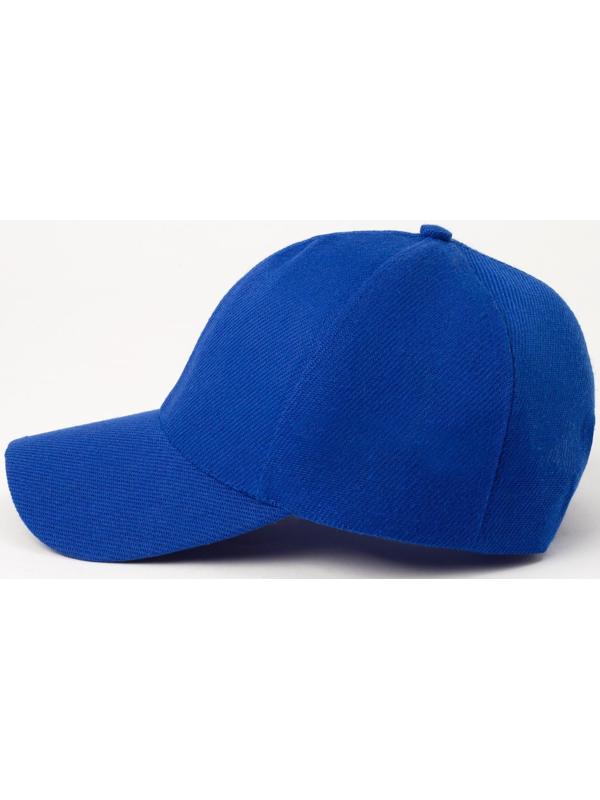Бейсболка мужская однотонная MINAKU, размер 58, цвет синий