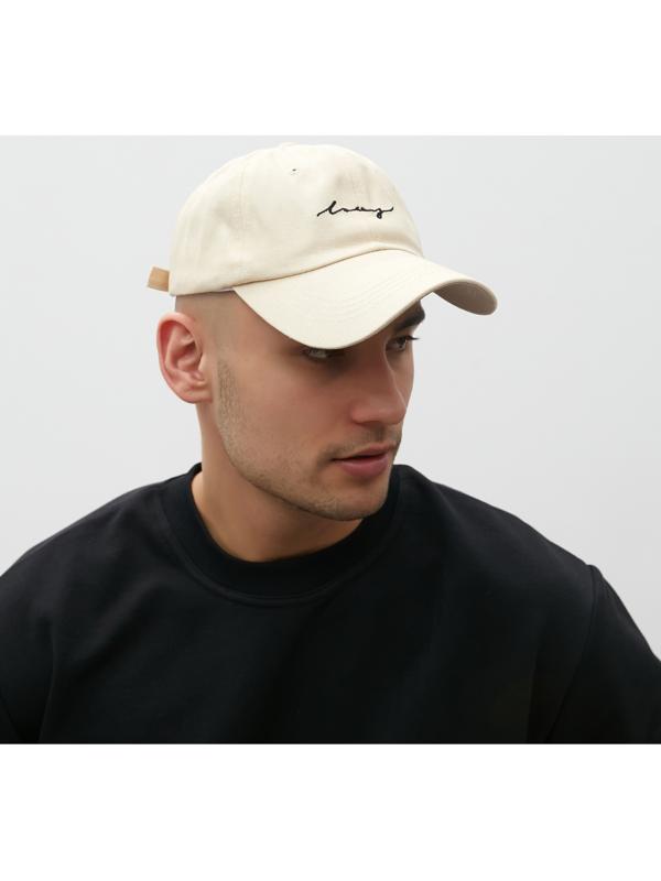 Бейсболка мужская с надписями MINAKU цвет чёрный, р-р 58