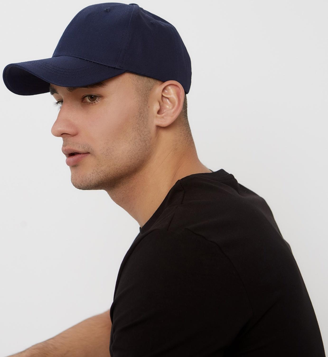 Кепка мужская однотонная MINAKU цвет тёмно-синий, р-р 58