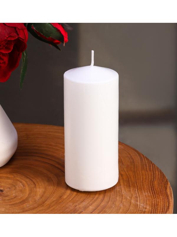 Набор свечей цилиндров, 5х12 см, 3 шт, белая