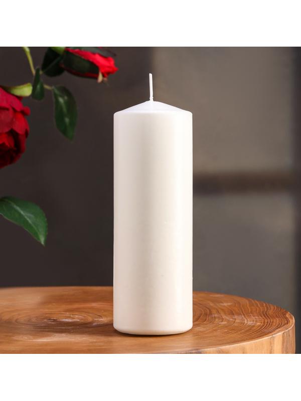 Набор свечей цилиндров, 5х15 см, 2 шт, белая
