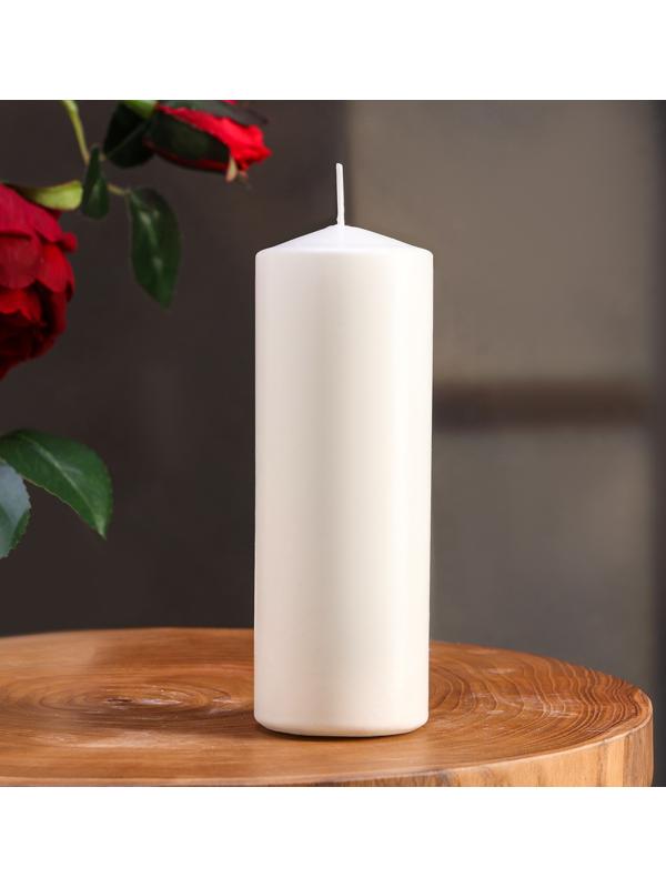 Набор свечей цилиндров, 5х15 см, 3 шт, белая