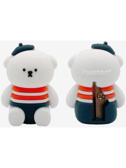 Точилка 1 отверстие deVENTE Teddy Bear с покрытием Soft Touch 8031404