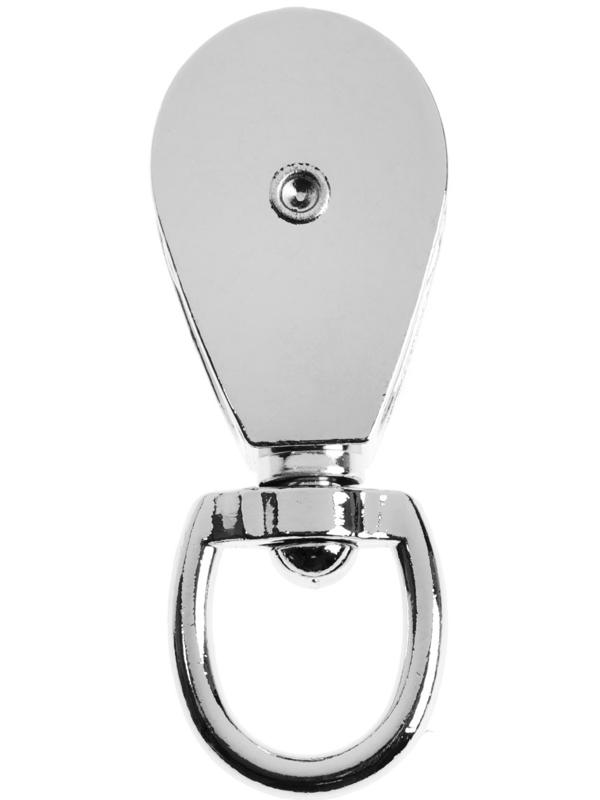 Блок одинарный с металлическим шкивом 30 мм, трос 8 мм, 1 шт