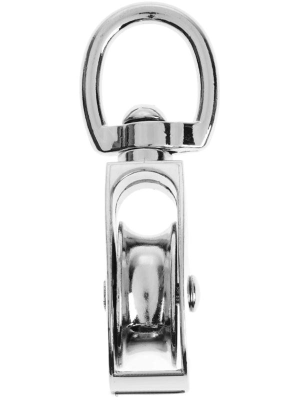 Блок одинарный с металлическим шкивом 30 мм, трос 8 мм, 1 шт