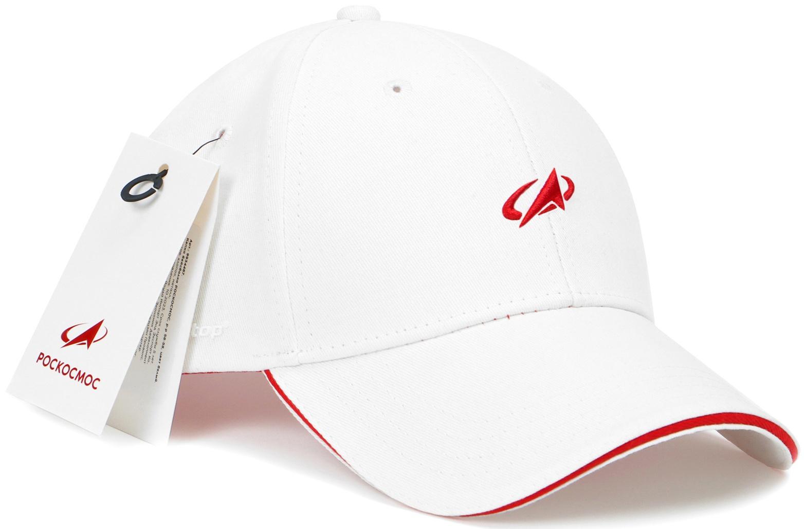 Кепка ONLYTOP «Роскосмос», р. 56-58, цвет белый