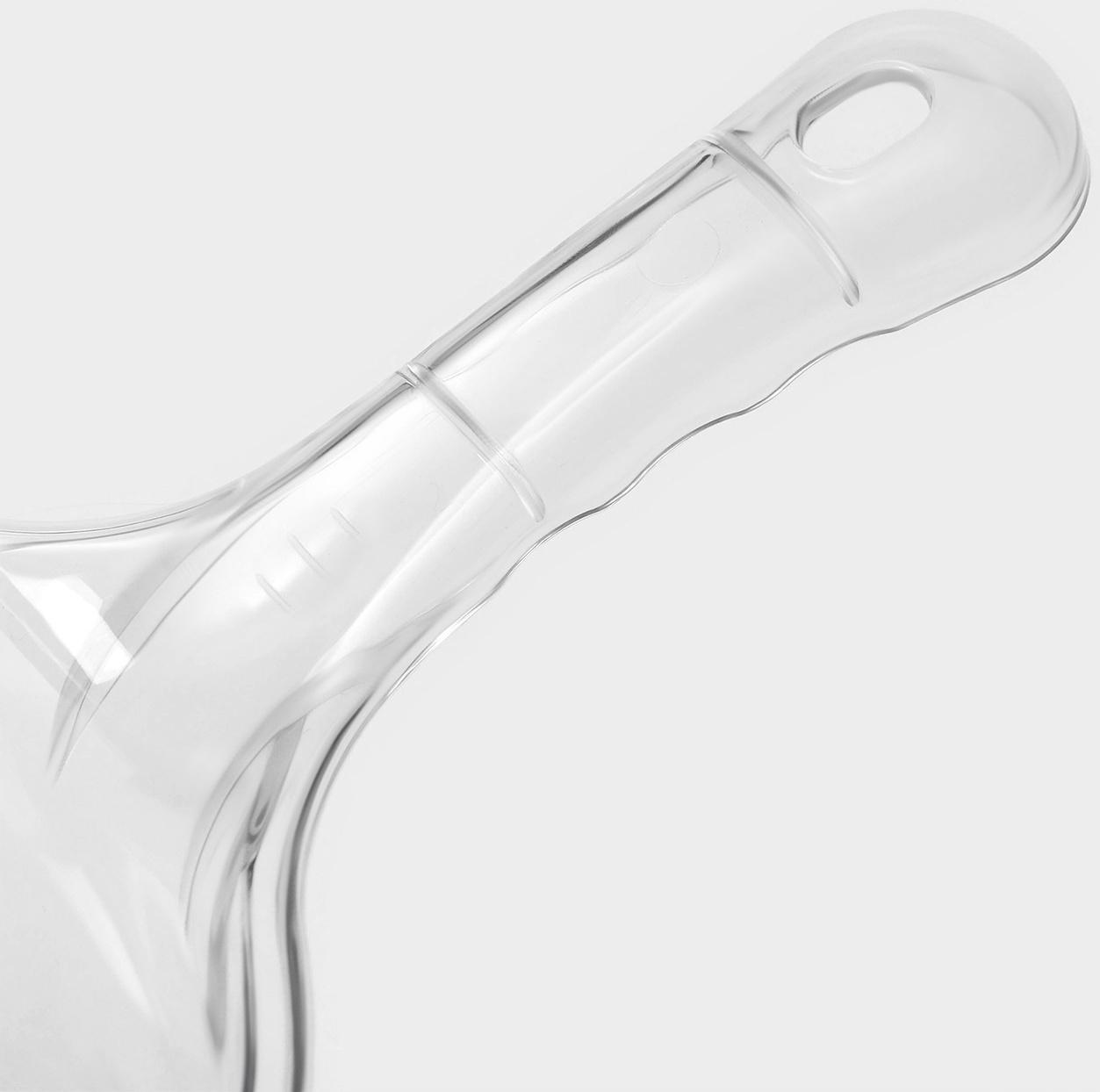 Ковш с мерной шкалой Доляна, 1 л, 29,5×18×10,5 см, цвет прозрачный