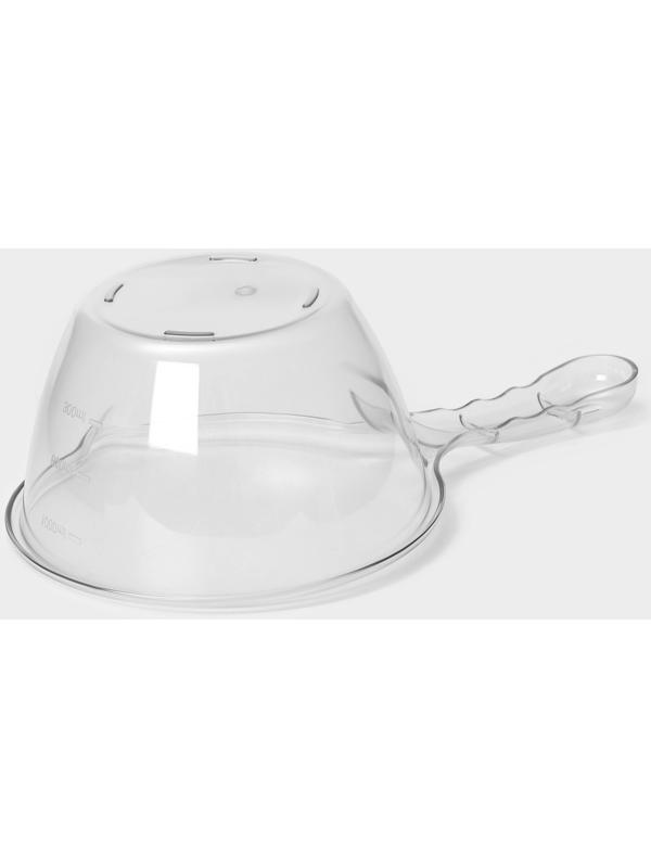 Ковш с мерной шкалой Доляна, 1 л, 29,5×18×10,5 см, цвет прозрачный